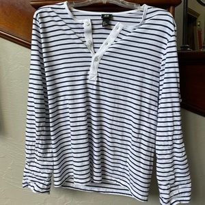 Men’s Striped H&M Henley (size M)